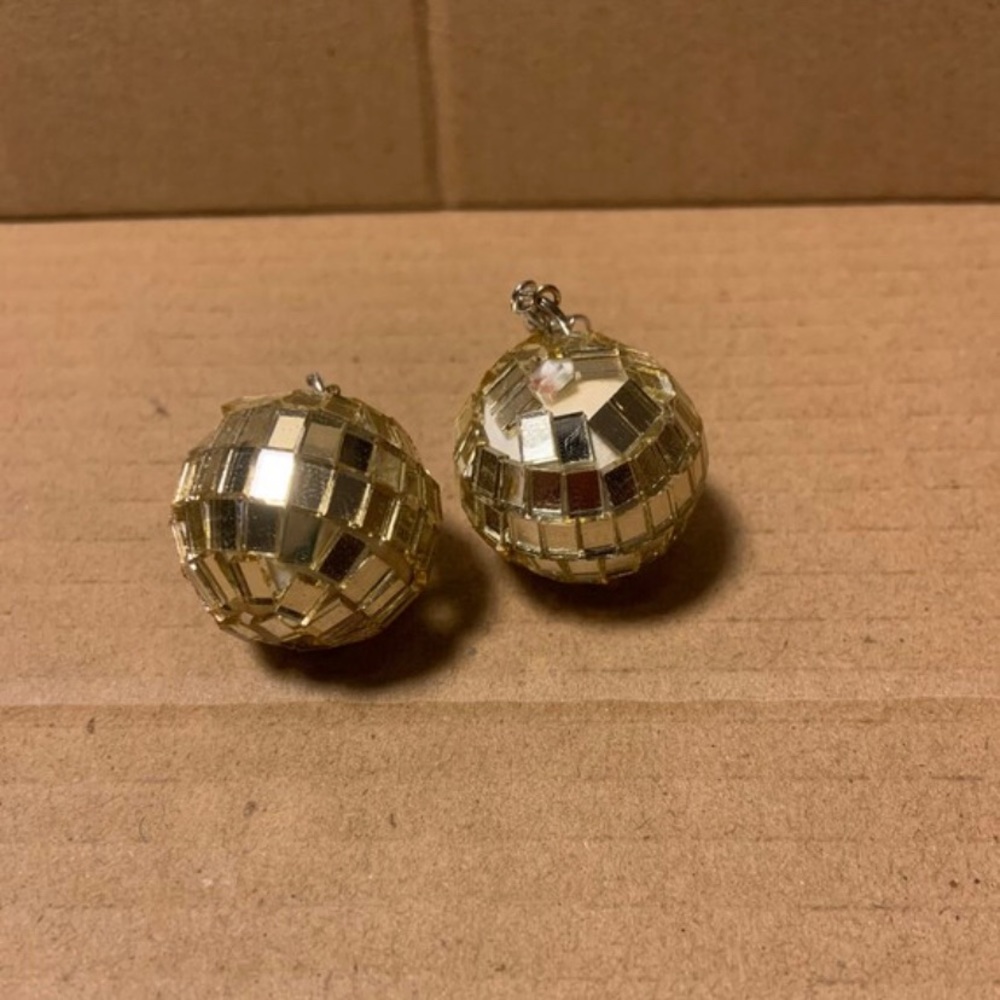 Disco ball earrings